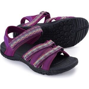 NWT Women’s Hiking Sandals with Arch Support Adjustable Hook and Loop Straps 8.5
